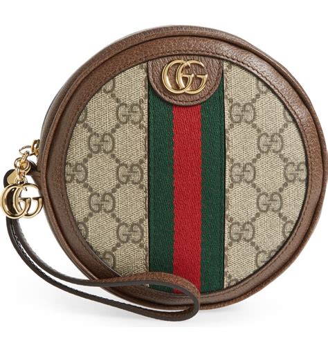 gucci round wristlet|Gucci wallet female.